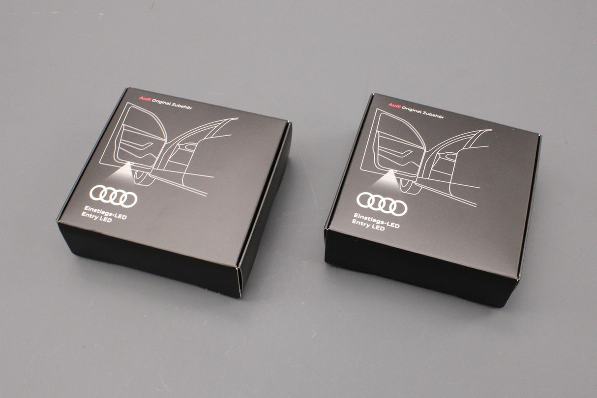 Audi S-logo LED projector entry puddle lights (x4 bundle) 4G0052133J