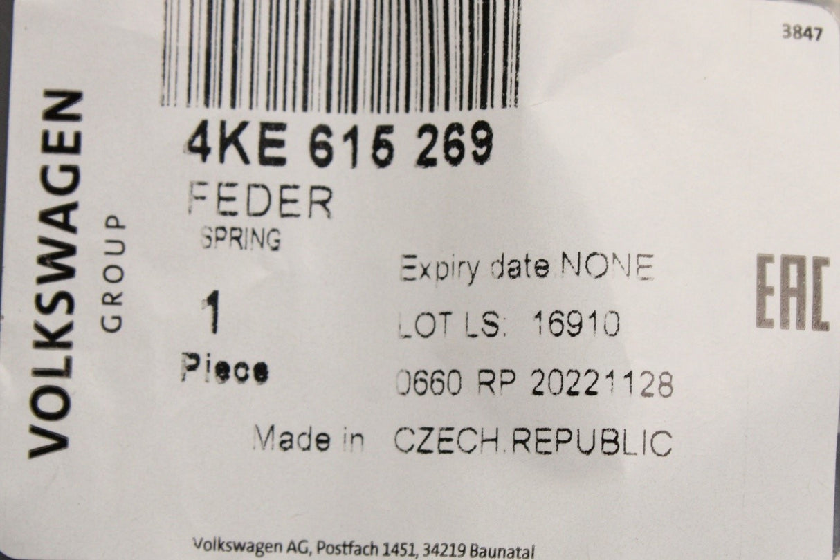 Audi e-tron 19-on Q4 e-tron brake pad retaining spring (front) 4KE615269