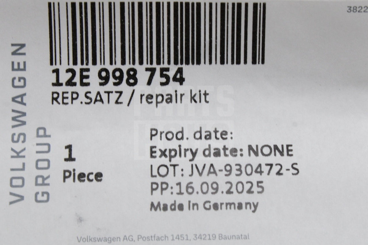 VW e-Crafter e-Golf e-Up! battery relief valve repair kit 12E998754