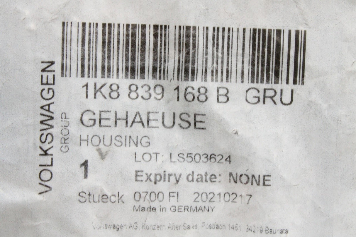 VW Golf Scirocco Skoda SEAT door handle cap (rear right) 1K8839168B GRU