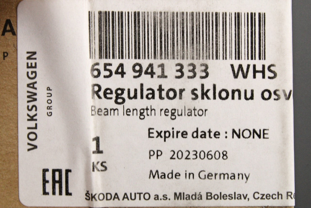 Skoda Scala Kamiq 2019-on headlight range control switch 654941333 WHS
