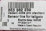Skoda Octavia 2020-on tailgate boot lid opening sensor line 5E3962239