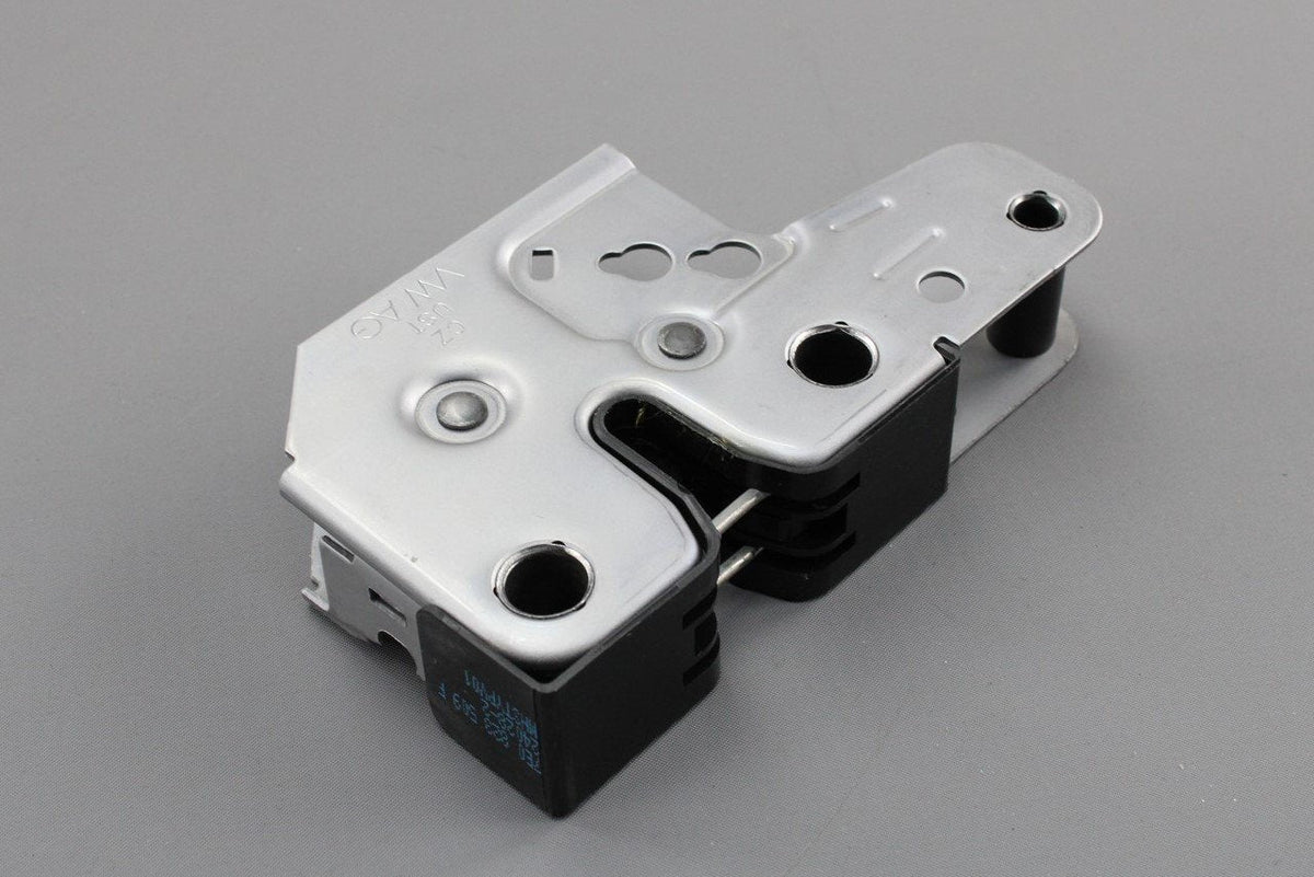 VW Transporter Caravelle Cali T5 T5.1 T6 T6.1 bonnet lock 7E0823509F, view 1
