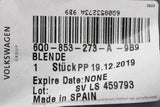 VW Polo 9N3 2005-2009 left exterior wing corner trim 6Q0853273A 9B9