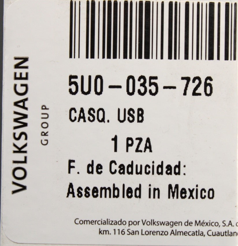VW Audi Skoda SEAT USB connection port 5U0035726
