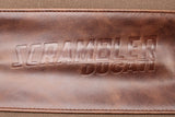 Ducati Scramber leather / canvas service wallet folder