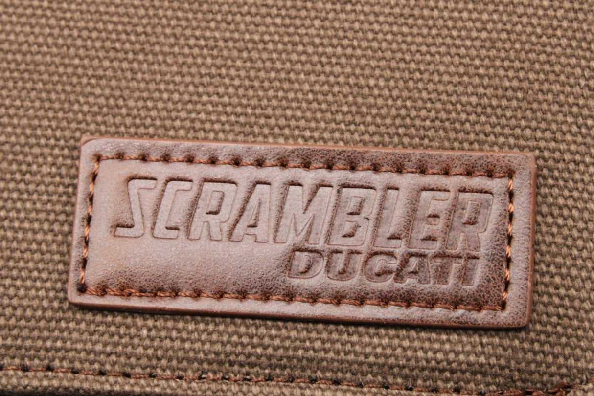 Ducati Scramber leather / canvas service wallet folder