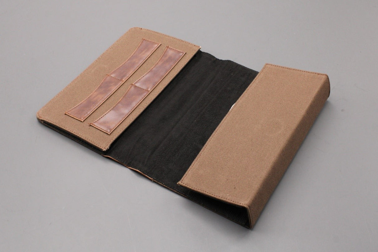 Ducati Scramber leather / canvas service wallet folder