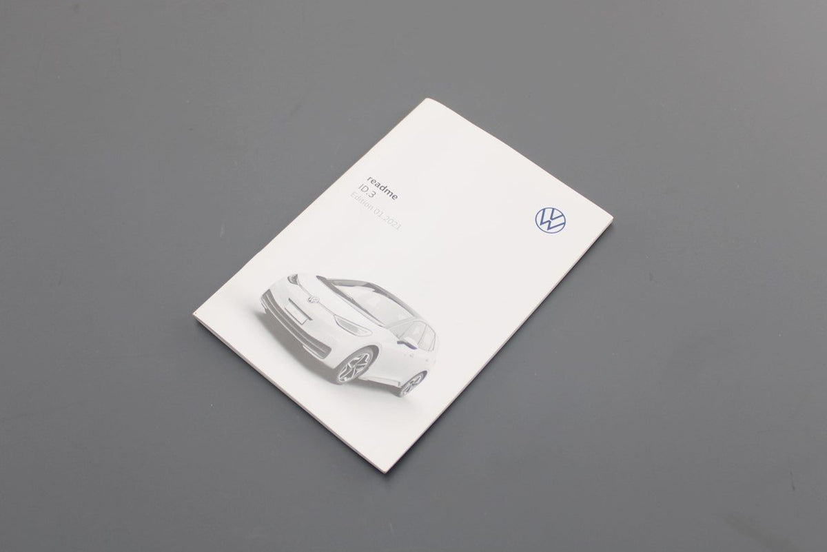 VW ID.3 readme user manual (edition 01.2021) 10A012720AA, view 1