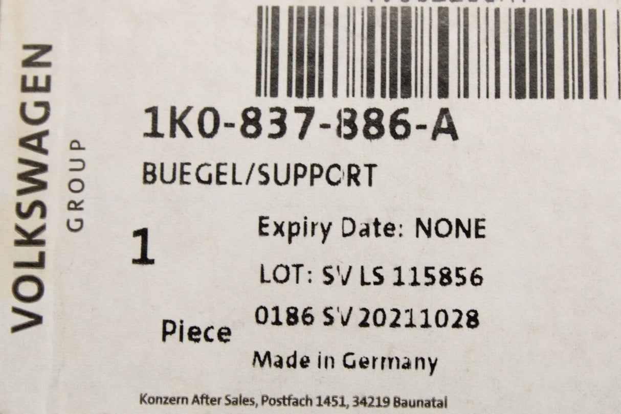 VW Golf MK5 MK6 Jetta front door lock support mount (right) 1K0837886A