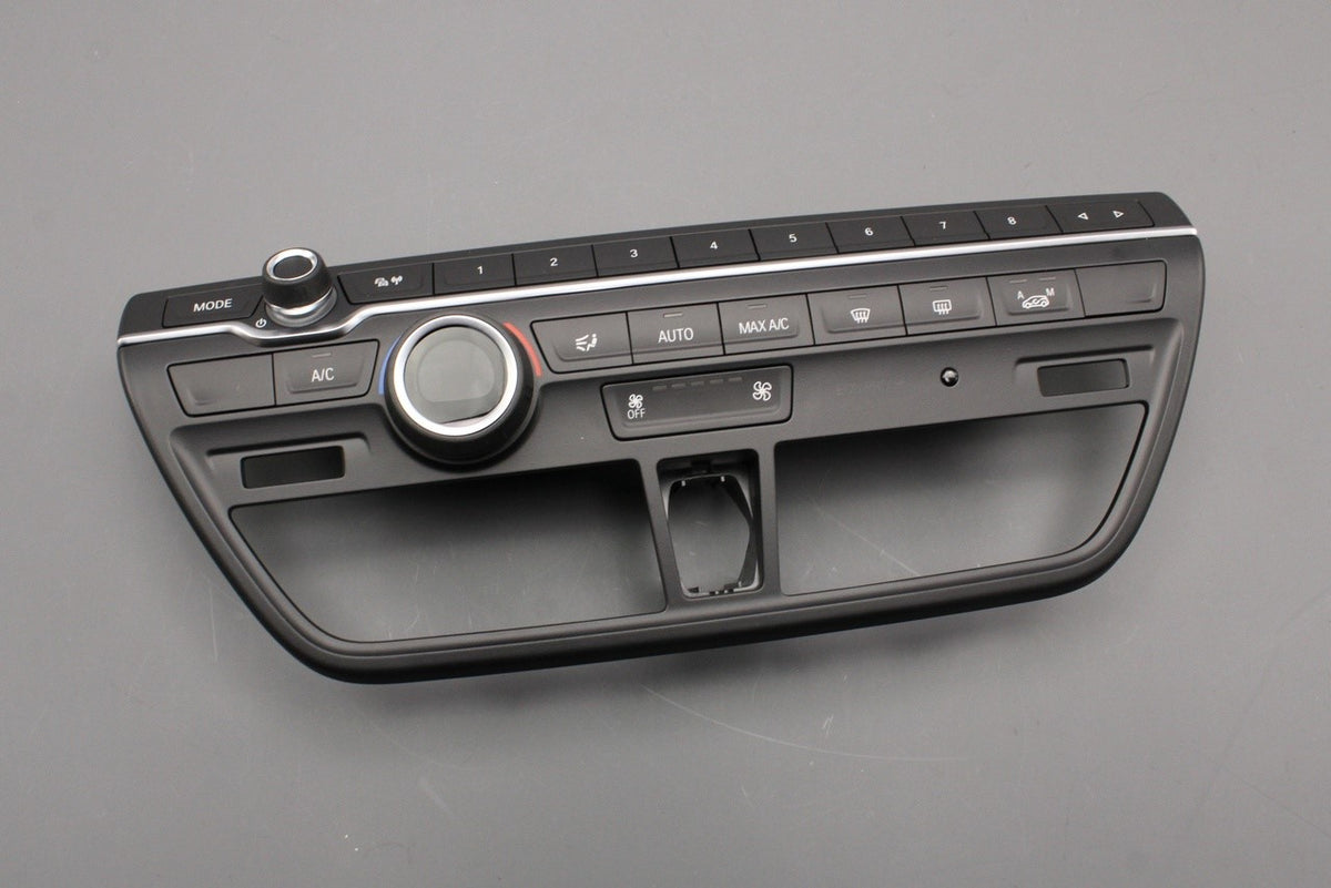 BMW i3 2013-18 radio and climate control A/C panel 61315A0A3F6, view 1