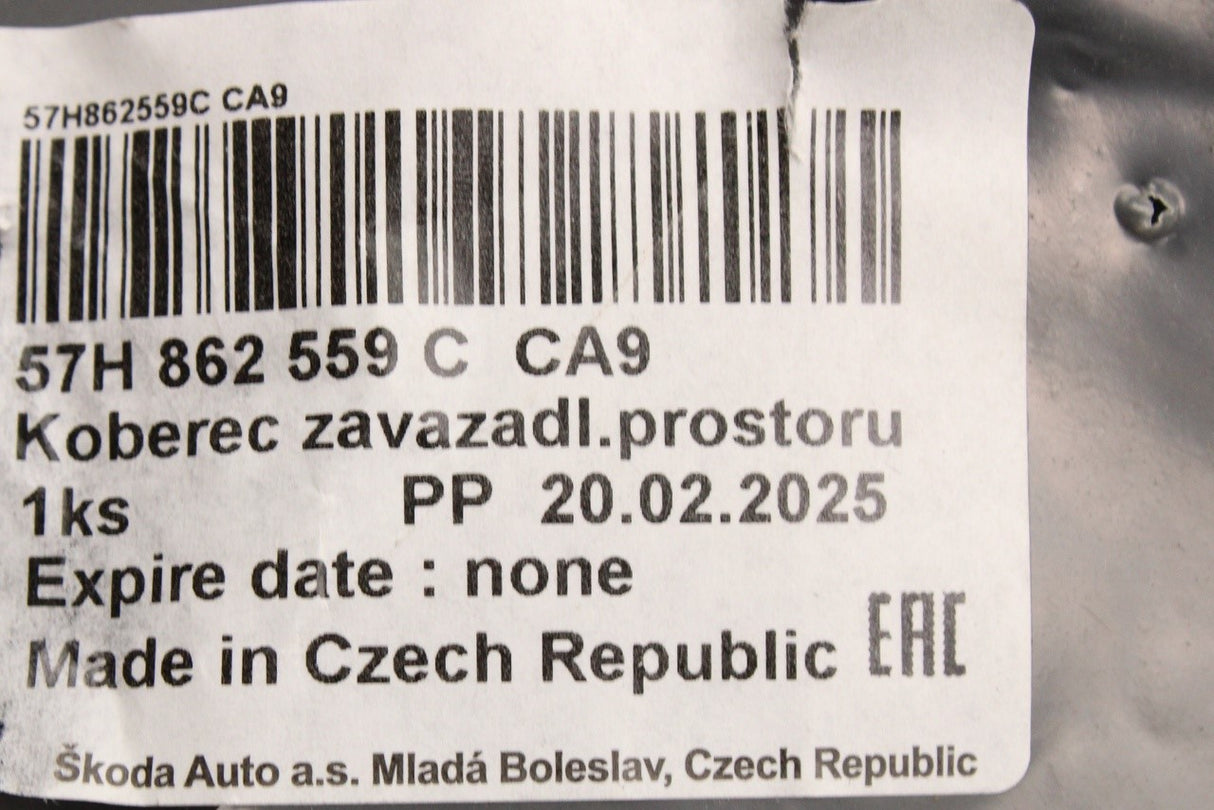 Skoda Kodiaq 2024-on double sided boot liner 57H862559C CA9