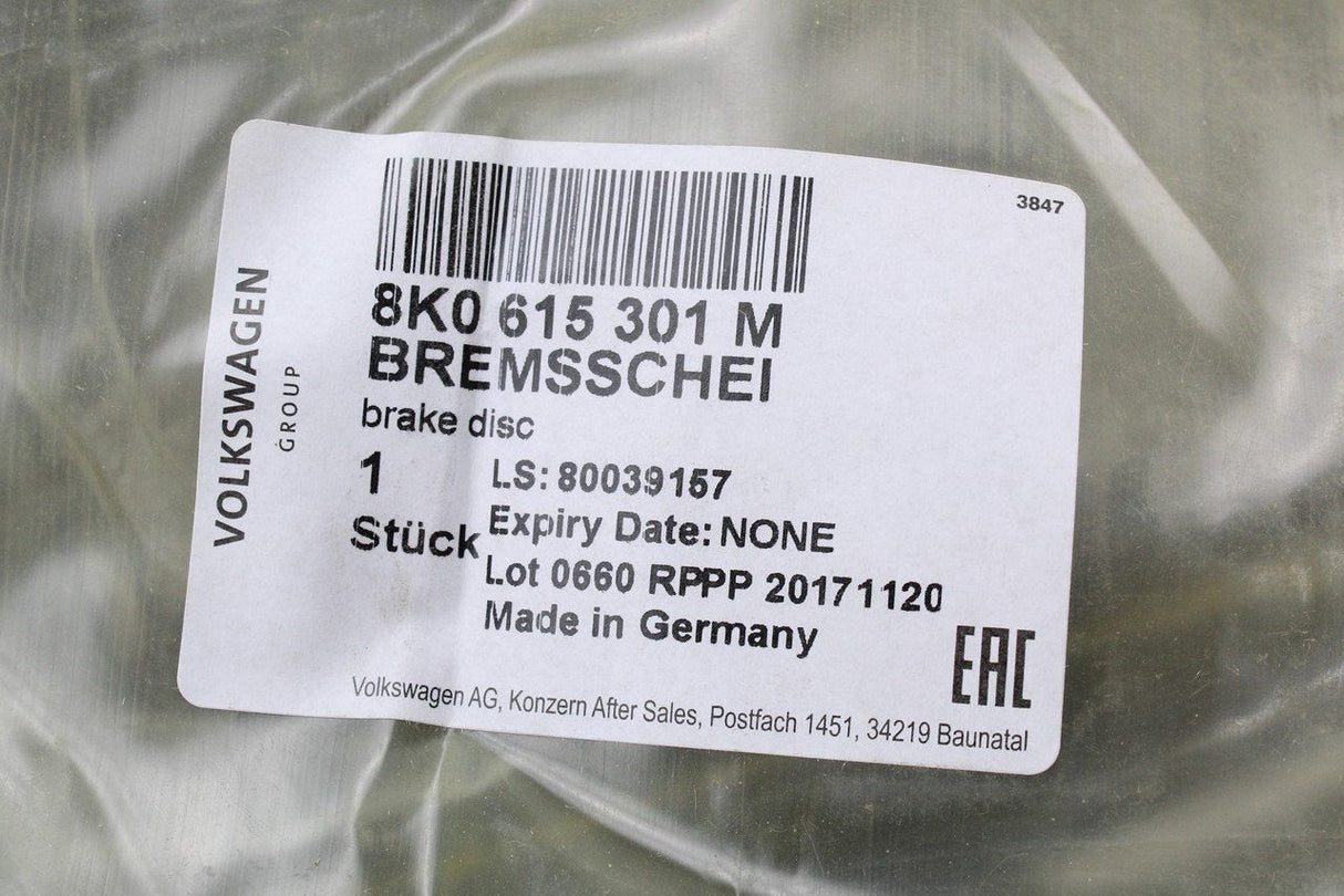 Audi A4 S4 A5 S5 Q5 brake discs pair 345x29.5MM (front) 8K0615301M