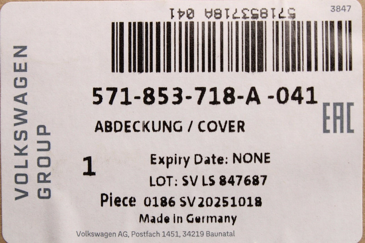 VW Tiguan 2024-on front wheel arch cover trim (right) 571853718A 041