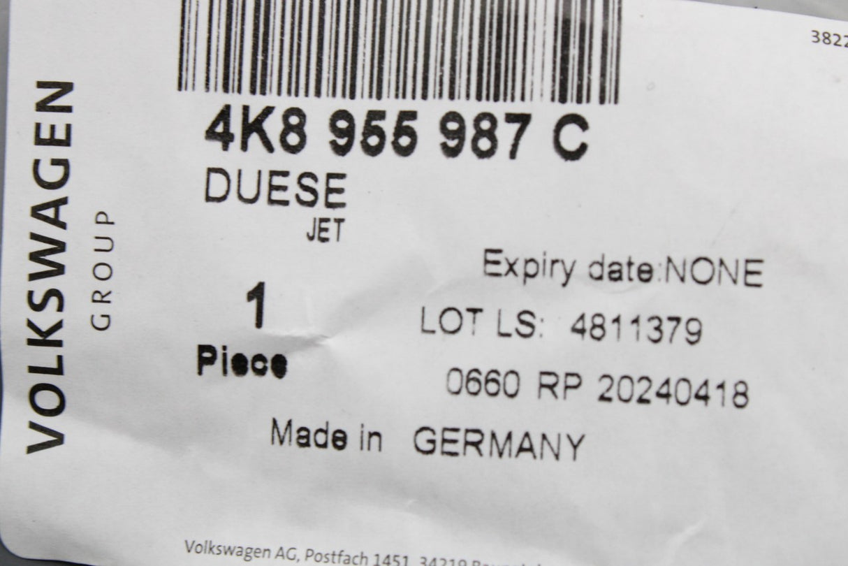 Audi A7 RS7 2019-2026 heated washer jet (left) 4K8955987C