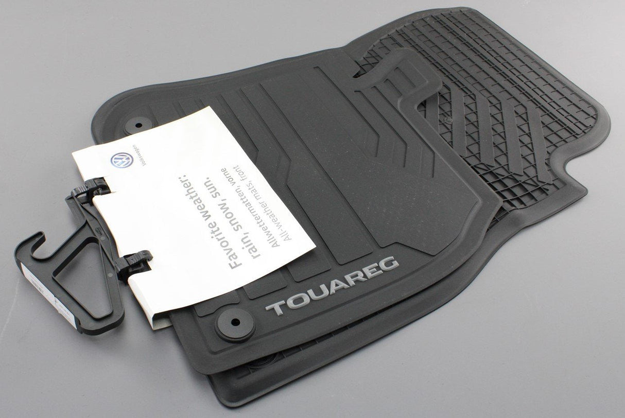 VW Touareg 2018-Onward front rubber floor mat set (RHD) 762061502 82V