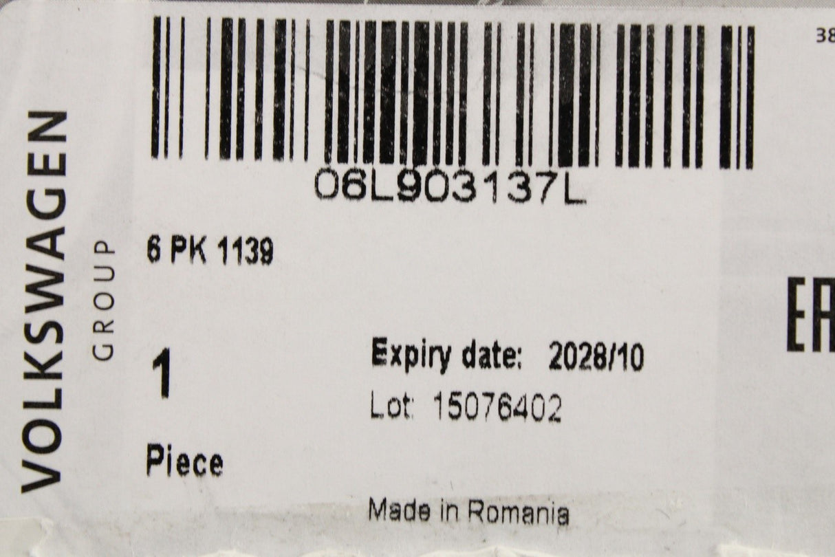 Audi A4 A5 A6 A7 Q5 2016-on auxiliary belt (2.0) 06L903137L