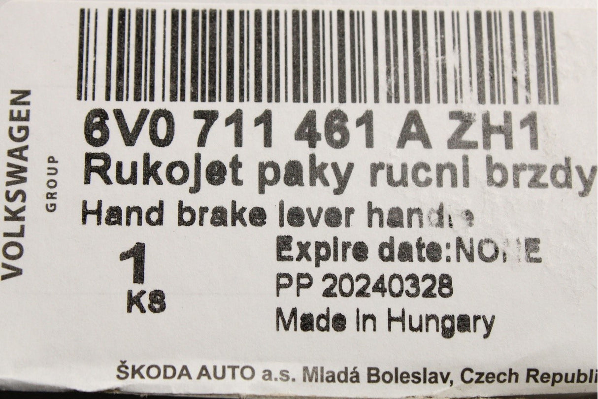 Skoda Fabia 2015-2023 leather hand brake lever boot 6V0711461A ZH1