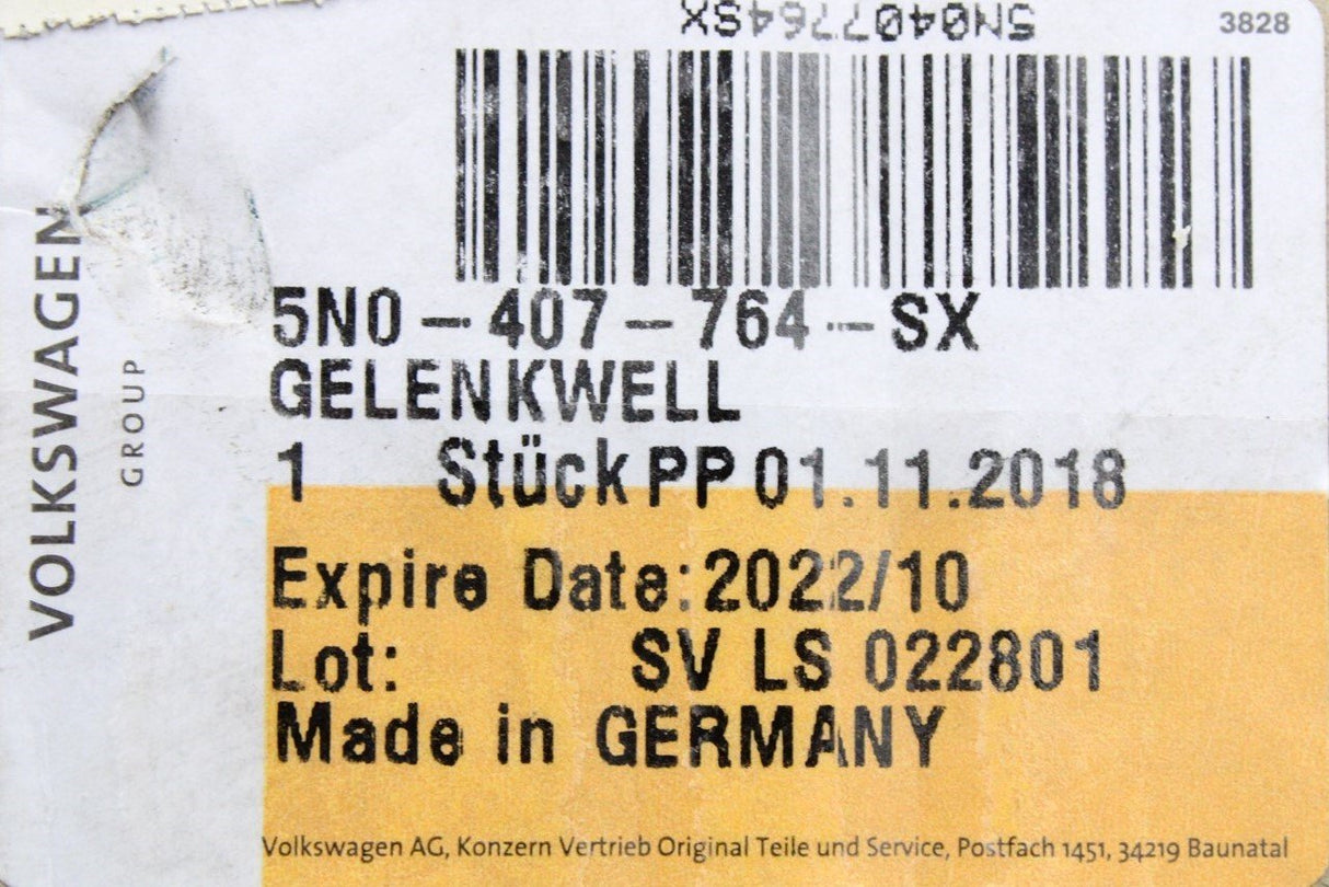 VW Tiguan 08-16 complete 4-motion drive-shaft (front, right) 5N0407764SX