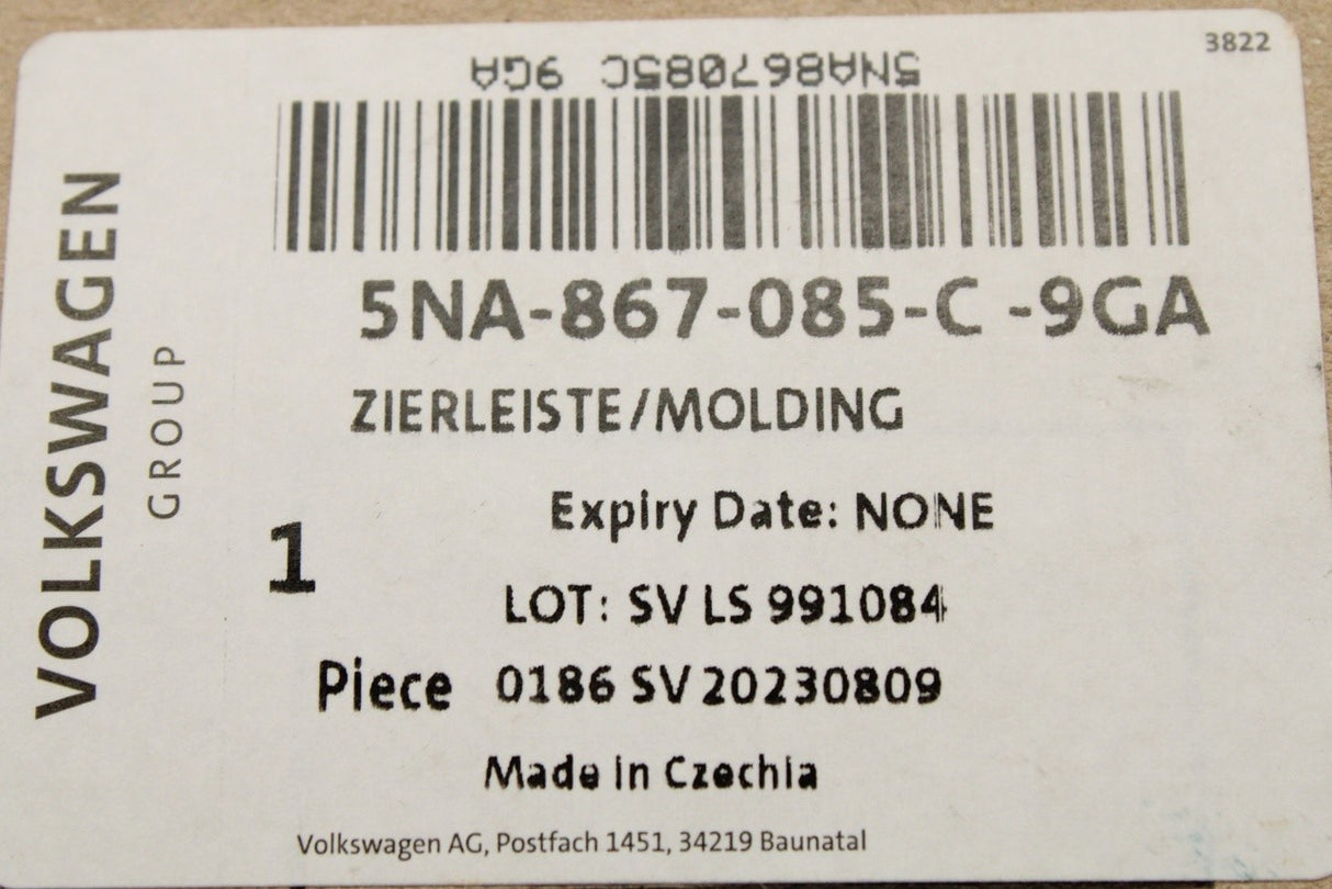 VW Tiguan 2016-on rear door interior trim (left) 5NA867085C 9GA
