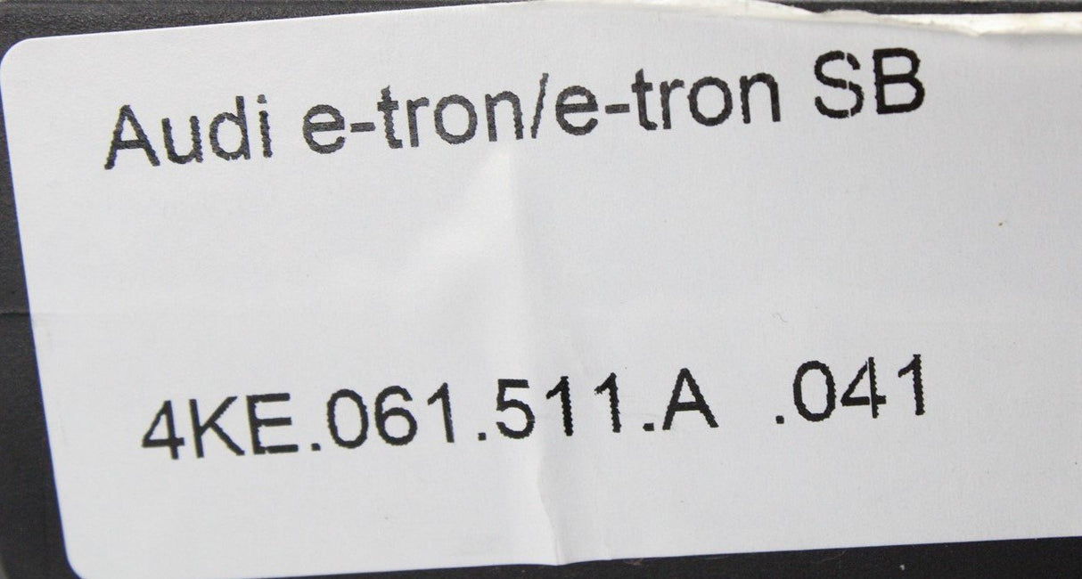 Audi e-Tron 19-on Q8 e-Tron 24-on rubber floor mats rear 4KE061511A 041