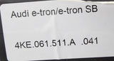 Audi e-Tron 19-on Q8 e-Tron 24-on rubber floor mats rear 4KE061511A 041