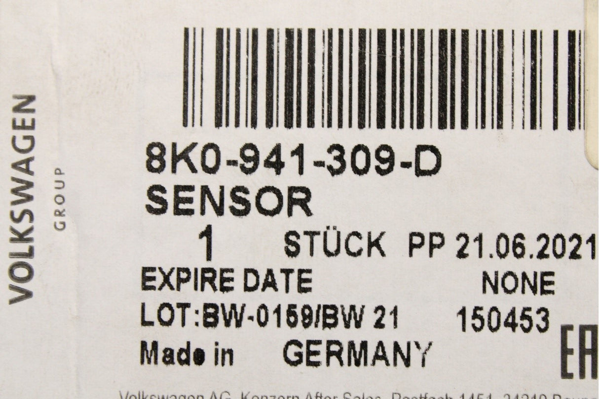 Audi A4 2008-15 A5 2010-17 headlight level sensor (rear left) 8K0941309D