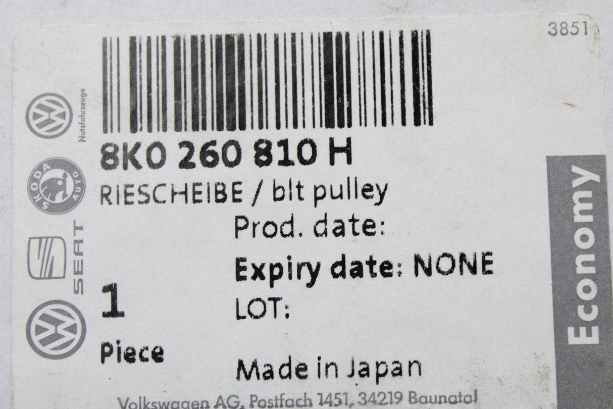 Audi A4 A5 Q5 2010-2017 A/C compressor pulley (2.0 TDI) 8K0260810H