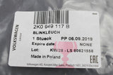 VW Caddy 2004-2015 front wing side indicator repeater lens 2K0949117B