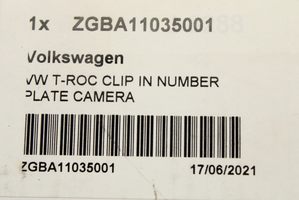 VW T-Roc 2018-on retro-fit reversing camera kit ZGBA11035001