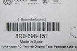 Audi A4 S4 A5 S5 2008-2016 brake pad set (front) 8R0698151