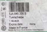Skoda Rapid SEAT Toledo tinted door window glass (left, rear) 5JA845205B