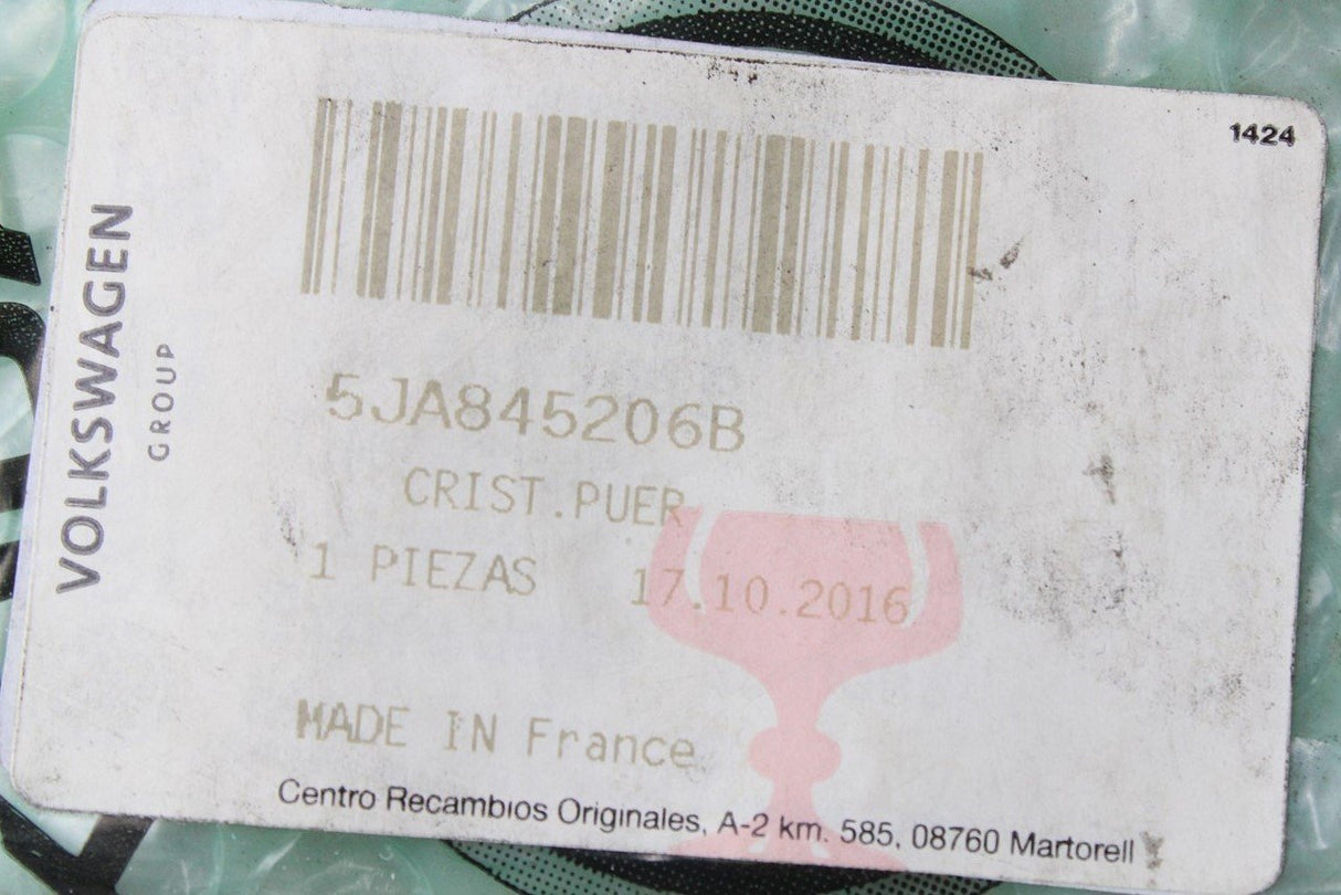 Skoda Rapid SEAT Toledo tinted door window glass (right rear) 5JA845206B