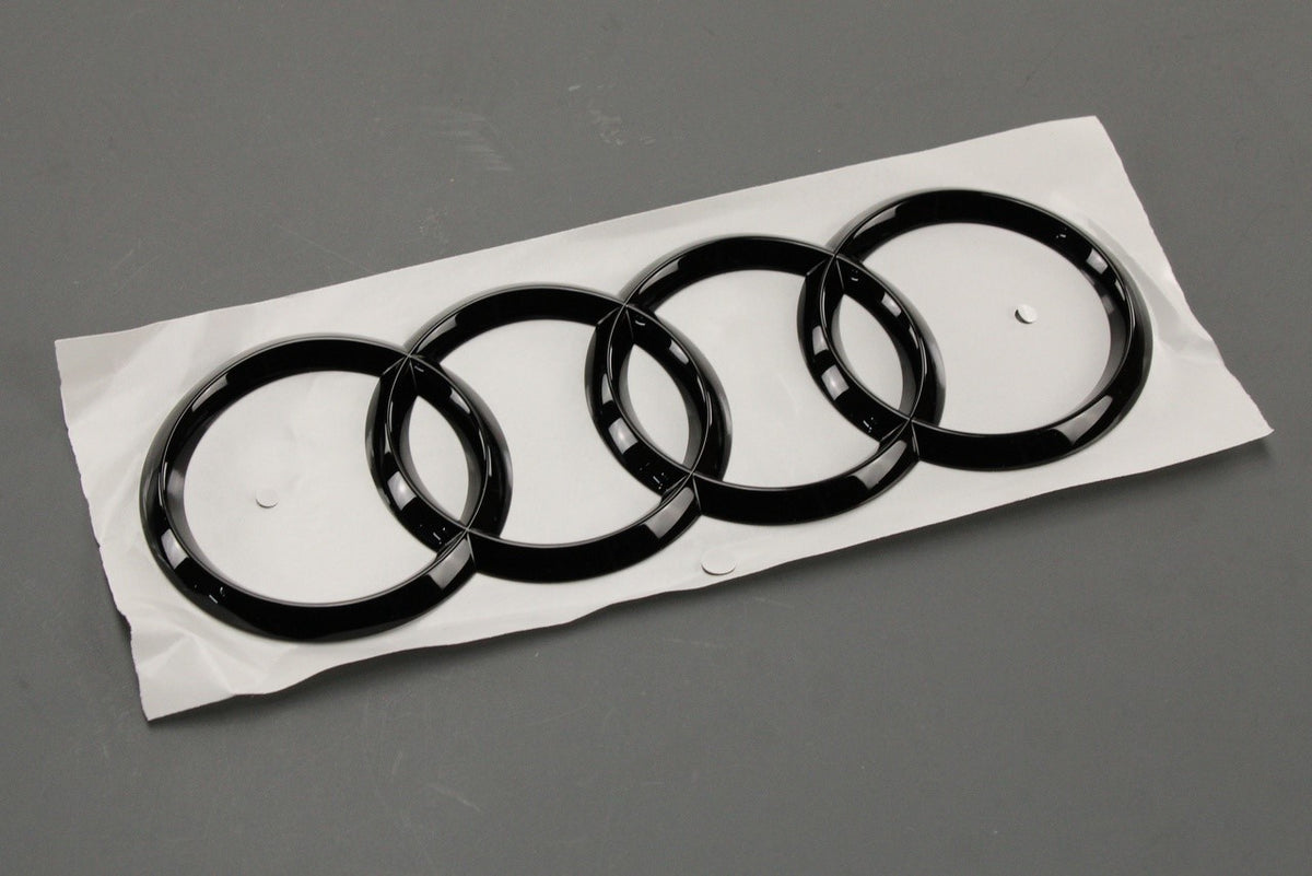 Audi A7 S7 2019-on Audi rings badge emblem black (rear) 4K8071802, view 1