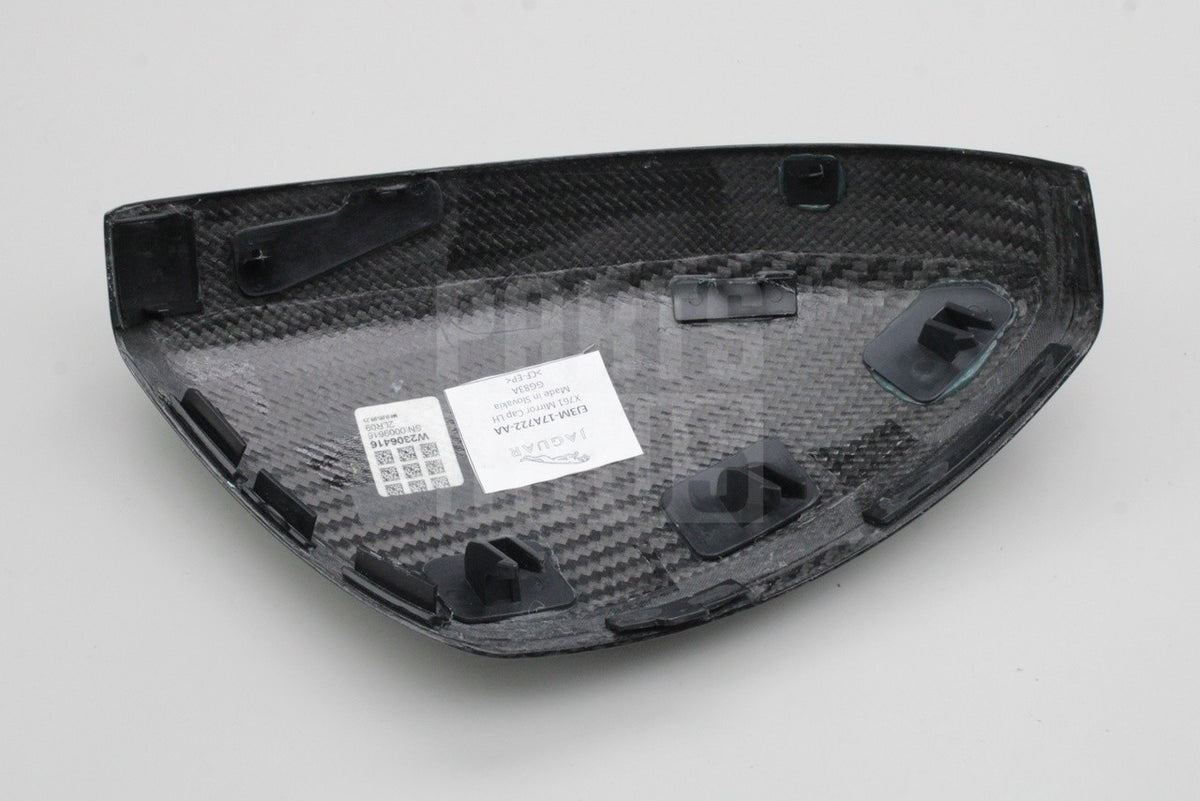 Jaguar E-Pace 17-on F-Pace carbon fibre wing mirror cap (left) T4A12341
