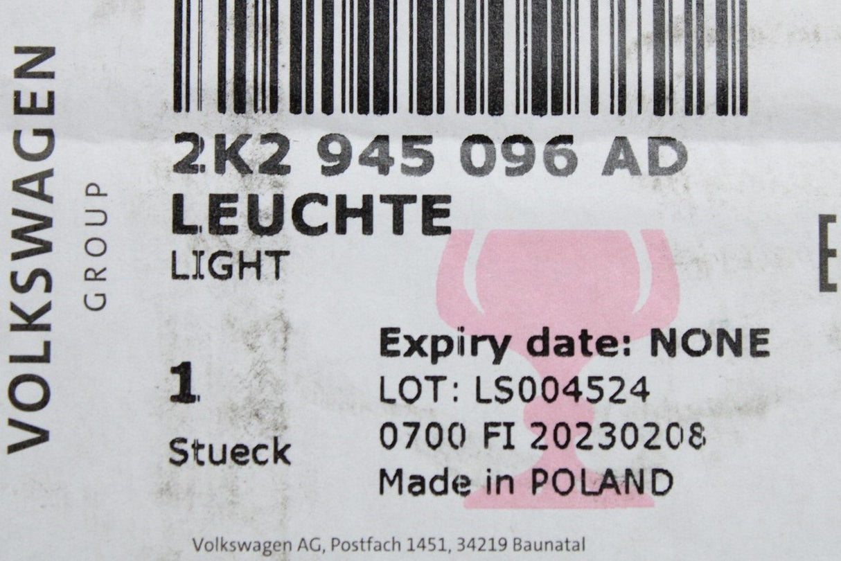 VW Caddy 2K 2016-2020 right tail light (wing doors) 2K2945096AD