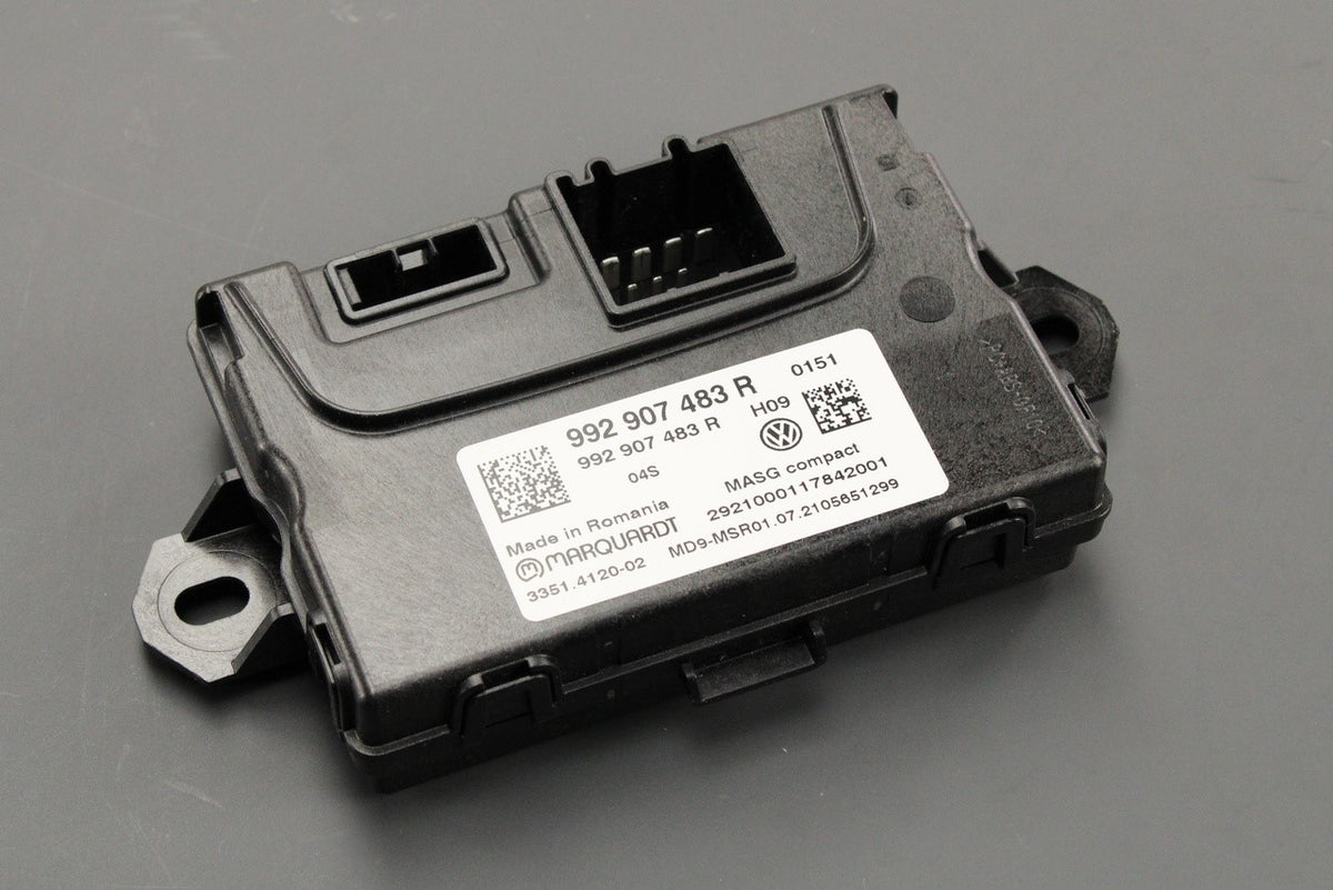 Audi e-Tron GT 2021-on rear spoiler adjustment control unit 992907483R, view 1