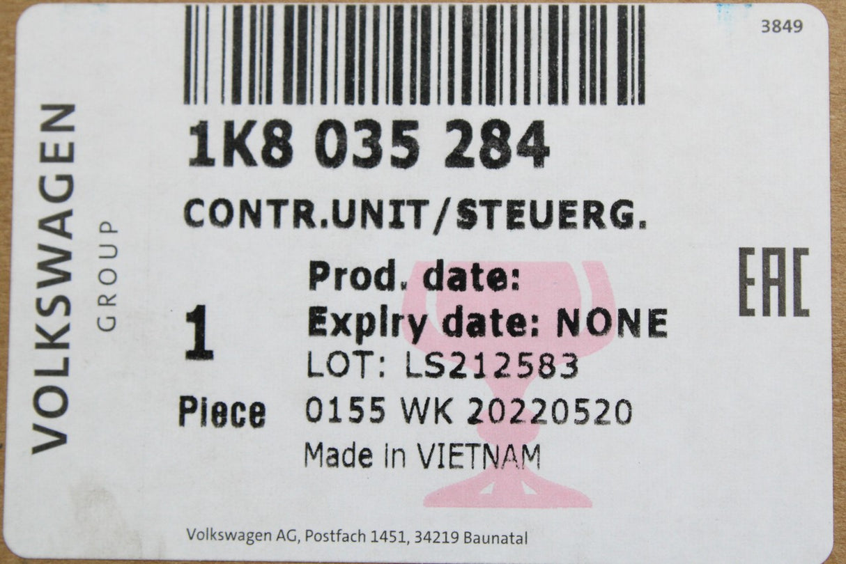 VW Amarok Caddy Transporter control unit for online services 1K8035284