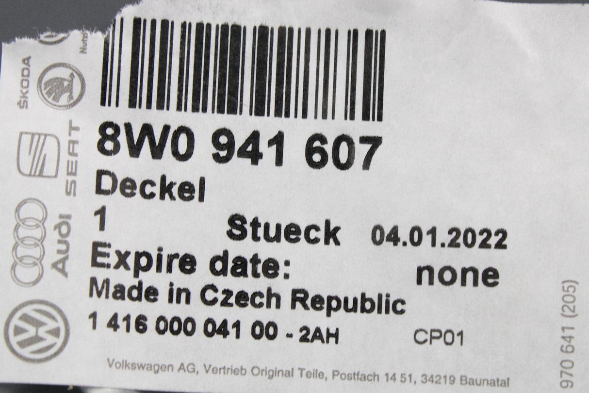 Audi A4 S4 2016-on headlight bulb cover cap 8W0941607
