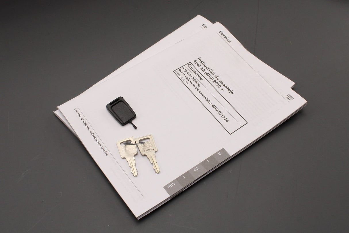 Audi A8 S8 D4 2011-2017 accessory roof bars 4H0071126