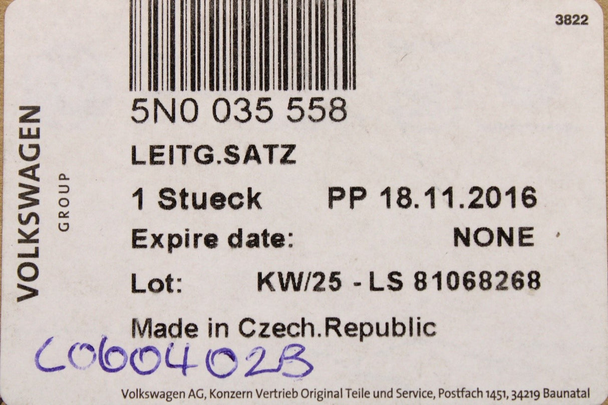 VW media-in socket USB adapter cable 5N0035558