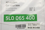 Skoda accessory 12V thermoelectric cooling/heating box 5L0065400