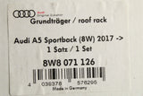 Audi A5 S5 RS5 Sportback 2017-on accessory roof bars 8W8071126