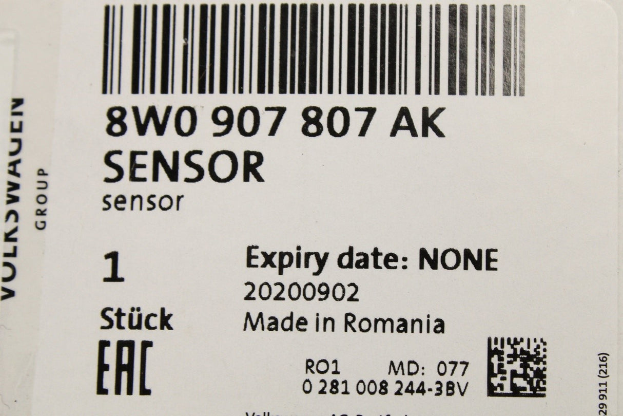 Audi A4 A5 2016-on pre-DPF NOx sensor (2.0 TDI) 8W0907807AK