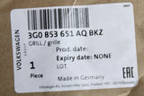 VW Passat B8 2015-2021 front radiator grille 3G0853651AQ BKZ