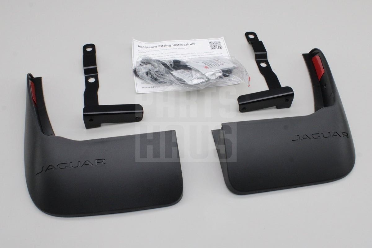 Jaguar F-Pace 2016-on accessory mud flaps (front) T4A35696