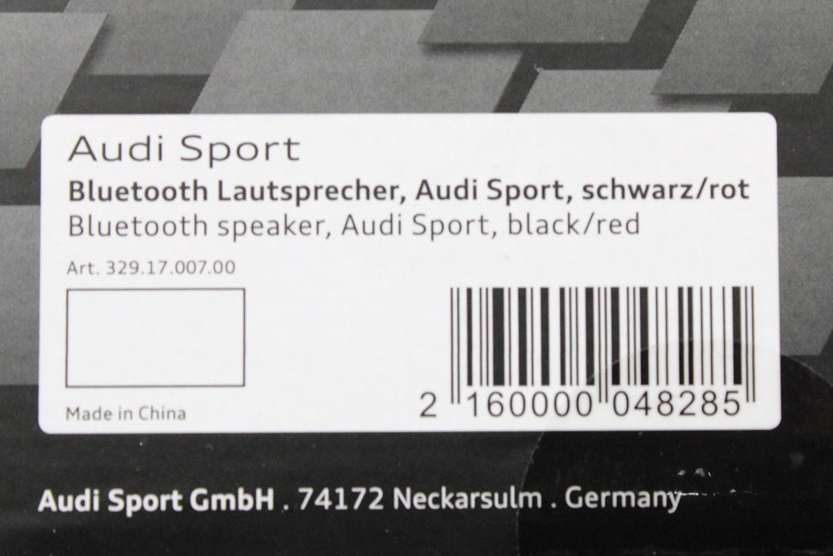 Audi Sport bluetooth speaker (black/red) 3291700700