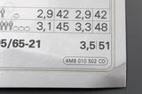 Audi RSQ8 2020-on tyre pressure data sticker 4M8010502CD