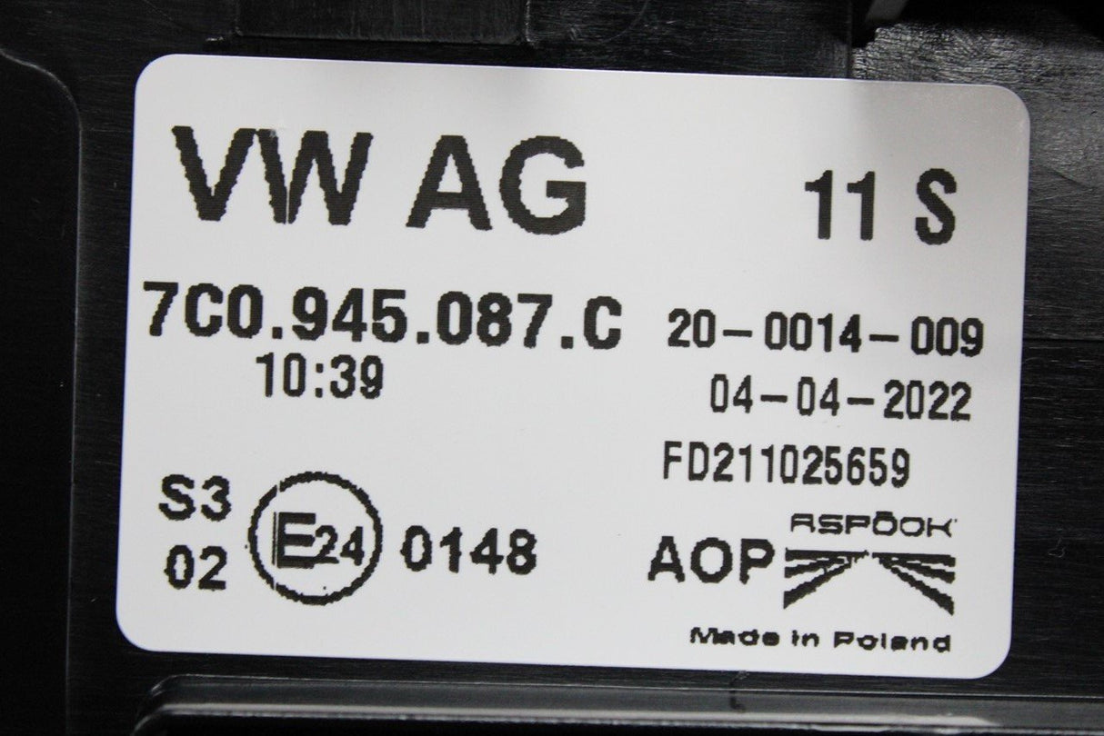 VW Crafter 2017-on additional rear high level brake light 7C0945087C