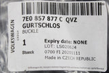VW Transporter T5.1 T6 Rear folding single seat belt latch 7E0857877CQVZ